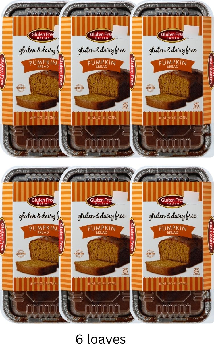 GF Pumpkin Bread- 6 loaves