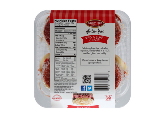 GF Red Velvet Cupcakes- case of 8