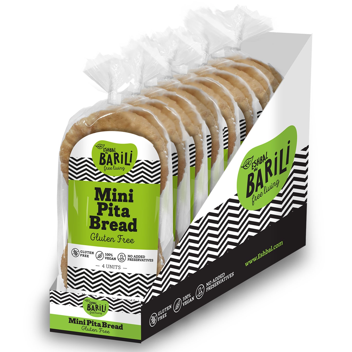 Mini Pita Bread- case of 8