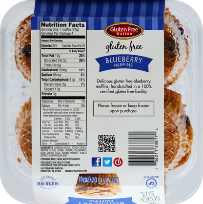 GF Blueberry Muffins- case of 6
