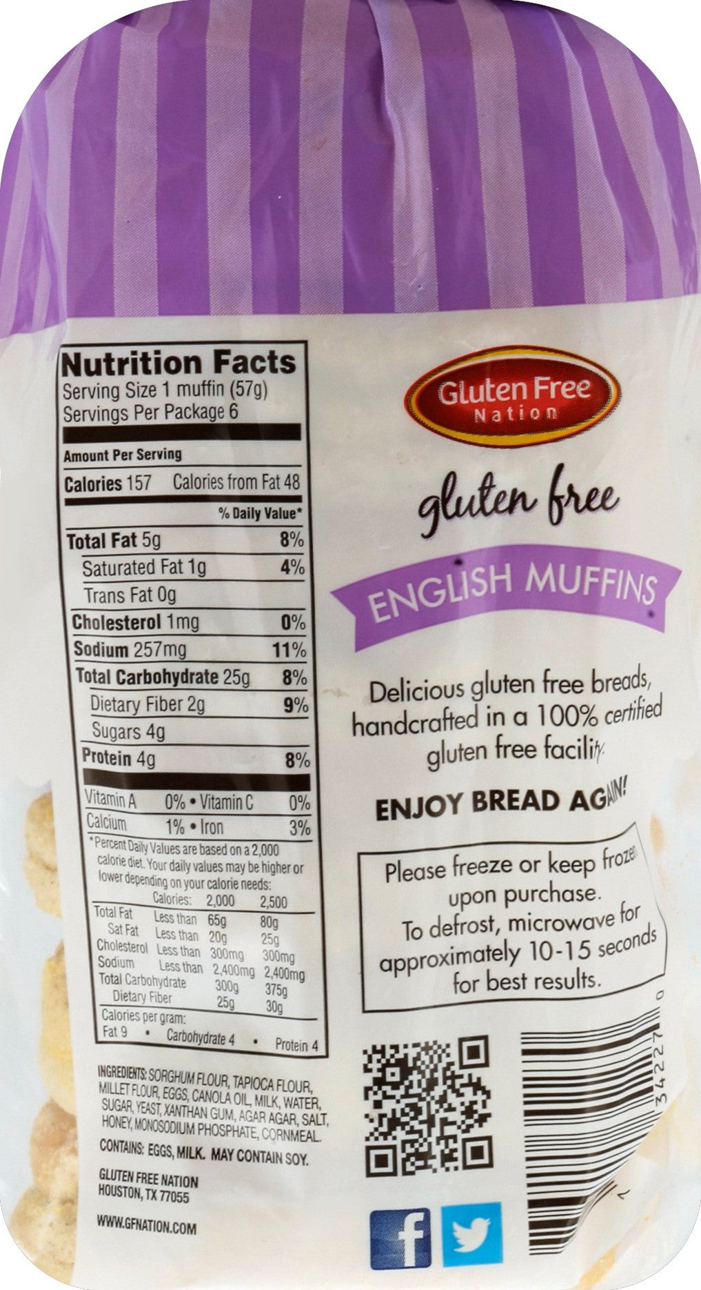 GF English Muffins- case of 4